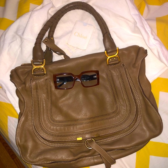 Chloe Handbags - Large Chloe Marcie Camel color